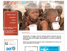 Tablet Screenshot of fundacionrode.org